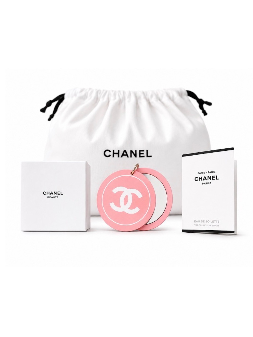 CHANEL Beauté VIP Gift Set | Pink CC Mirror Charm | Dust Bag NEW